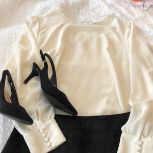 Ann Taylor factory white blouse